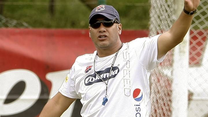 Hernán Torres en un entrenamiento con el DIM en 2015