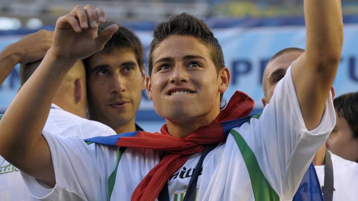 James Rodríguez, campeón de la Liga Argentina 2009 con Banfield