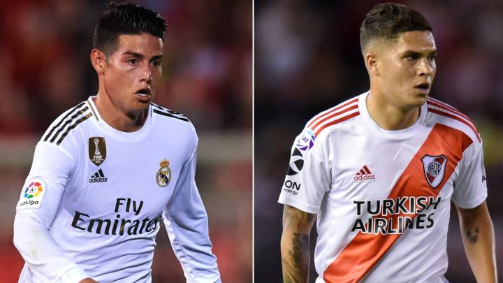 James Rodríguez y Juan Fernando Quintero, los dos jugadores que más se lesionaron y más tiempo estuvieron lesionados en 2019 en Colombia