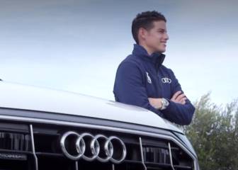 El lujo de James y de sus compañeros: Estrenan Audi