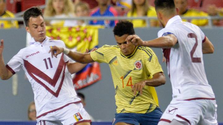 Colombia vs Venezuela en partido amistoso