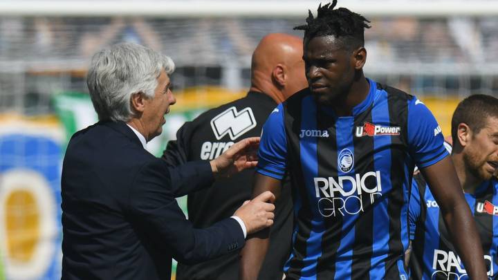 Gian Piero Gasperini y Duván Zapata