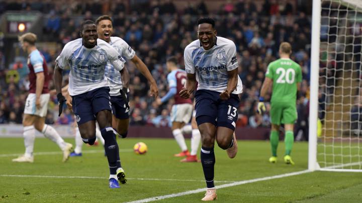 Yerry Mina, defensa colombiano del Everton