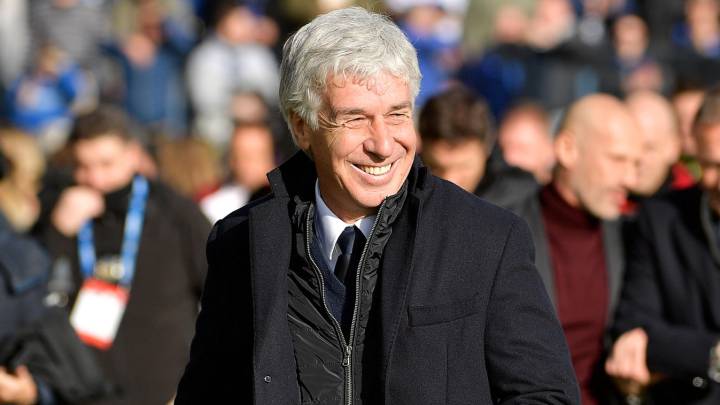 Gian Piero Gasperini luego de un partido de Atalanta en la Serie A