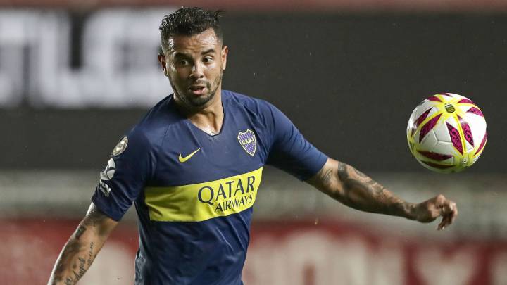Edwin Cardona en su época con Boca Juniors