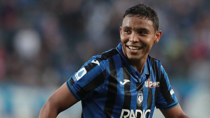 Luis Fernando Muriel , delantero colombiano del Atalanta