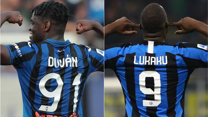 Duván y Lukaku, duelo de delanteros potentes en el Inter - Atalanta