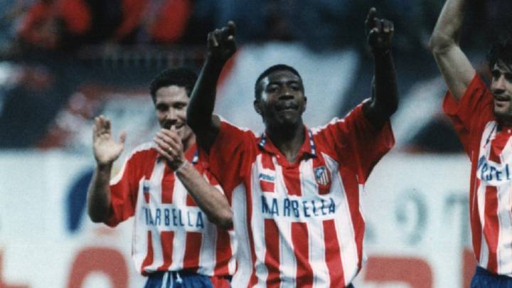 Adolfo 'Tren' Valencia jugó en el Atlético de Madrid en la temporada 94/95