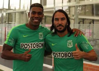 Orlando Berrío y Sebastián Pérez entrenan con Nacional