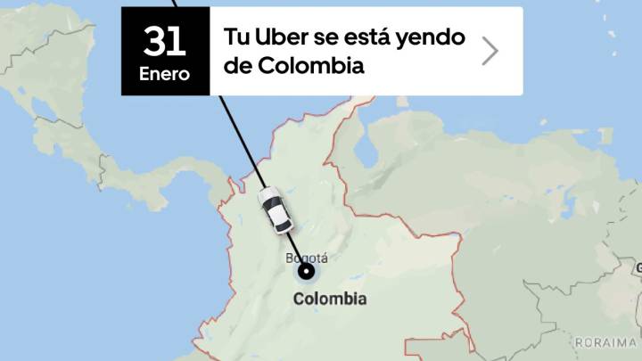 Uber anunció que dejará de funcionar en Colombia en los próximos días.
