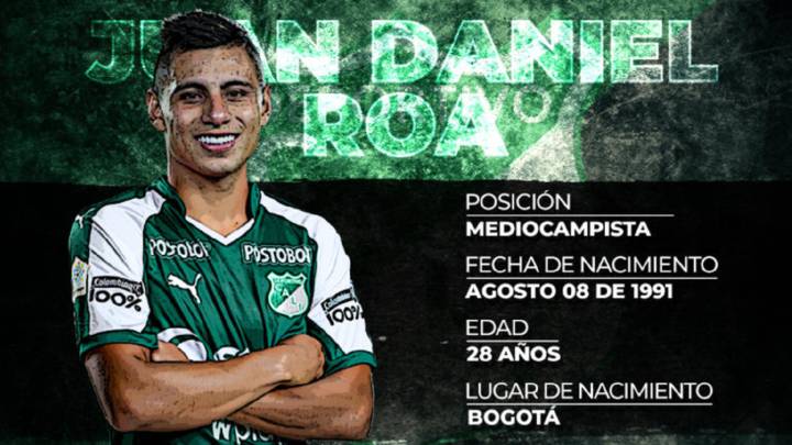 Juan Daniel Roa es nuevo jugador del Deportivo Cali.