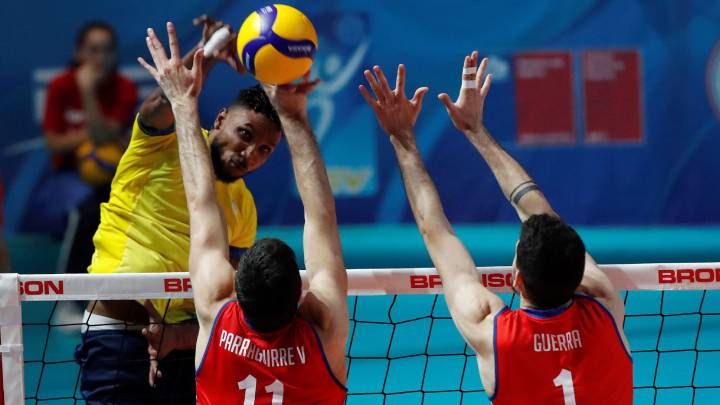 Le Selección Colombia de Voleibol masculina enfrentó a la de Chile en el último partido del Preolímpico que se disputó en Santiago de Chile.