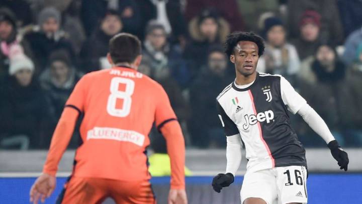Cuadrado jugó 28 minutos ante Udinese por Copa Italia.