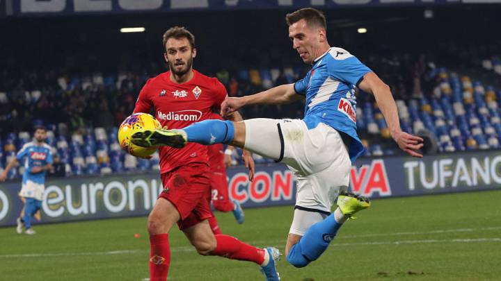 Napoli se enfrenta a Fiorentina en el San Paolo en la Serie A