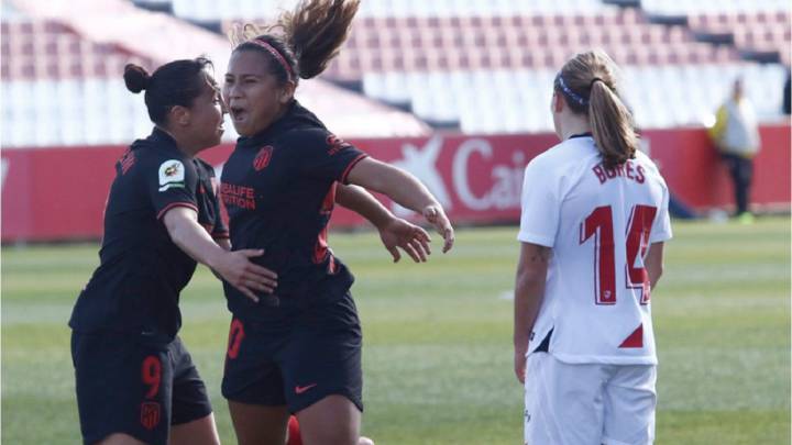 Leicy Santos e Isabella Echverria marcan en el empate de Atlético y Sevilla