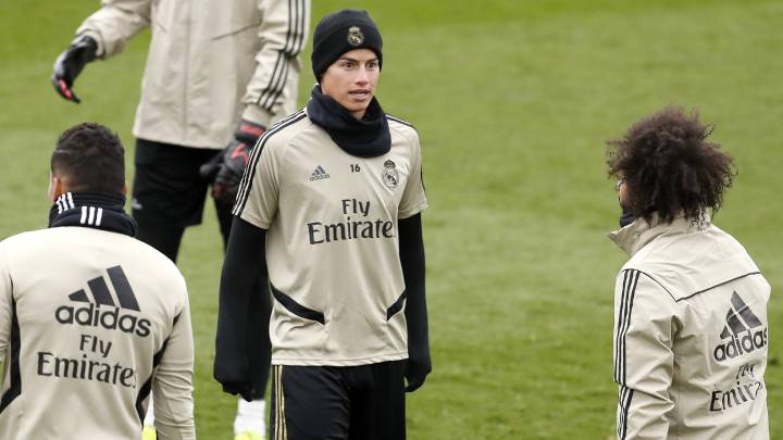 James Rodríguez, volante colombiano del Real Madrid