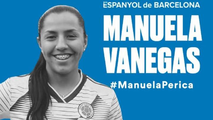 Manuela Vanegas, nueva jugadora del Espanyol