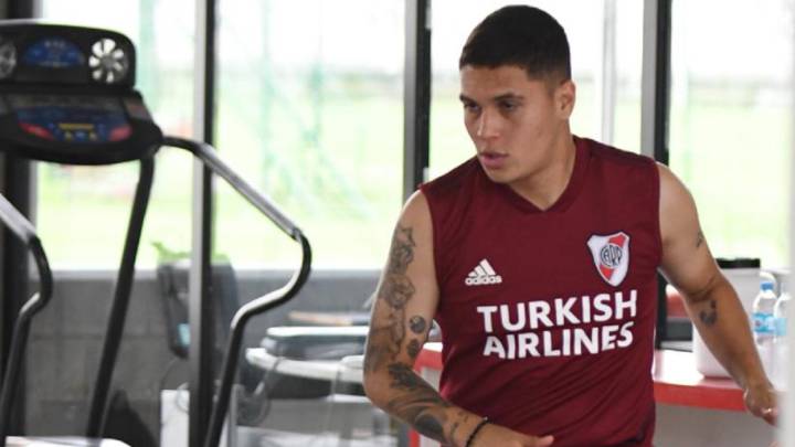 Juan Fernando Quintero superó su problema gastrointestinal y estará convocado ante Godoy Cruz