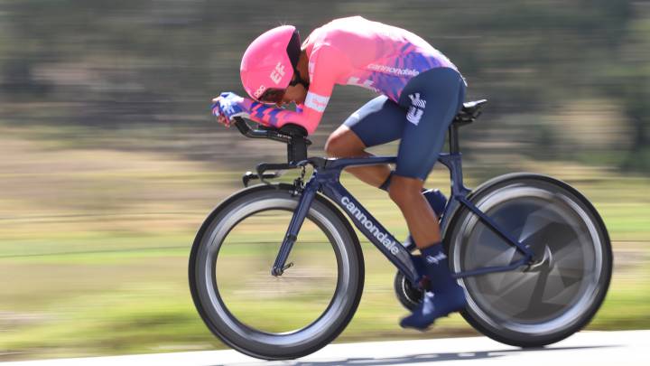 Daniel Felipe Martínez es el campeón de la contrarreloj individual en los campeonatos nacionales Boyacá 2020. Venció a Nairo y a Egan Bernal