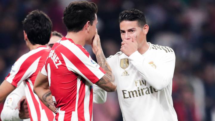 James Rodríguez ha jugado 10 derbis de Madrid desde 2014