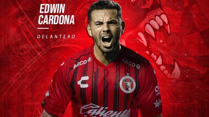 Edwin Cardona, nuevo jugador de Xolos