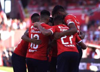 Andrés Felipe Roa anota su primer gol con Independiente