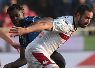 Dos asistencias de Duván en el empate entre Atalanta y Genoa