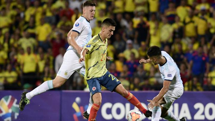 Eduard Atuesta habló tras la derrota de la Selección Colombia ante Argentina en el Torneo Preolímpico.
