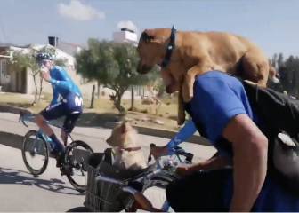 Peculiar ciclista reta al Movistar en la previa del Tour