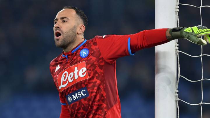 David Ospina, por la recuperación con Napoli en Copa Italia.