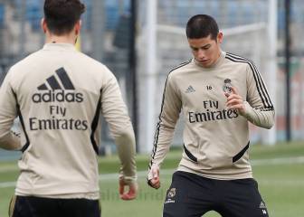 James Rodríguez entrena diferenciado en el Real Madrid