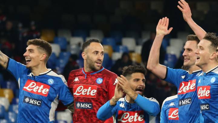 Napoli vence a Inter en Copa Italia con poco trabajo para David Ospina.