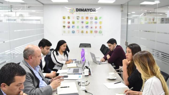 Reunión entre jugadoras y Dimayor en busca de acuerdos para la Liga Femenina 2020.