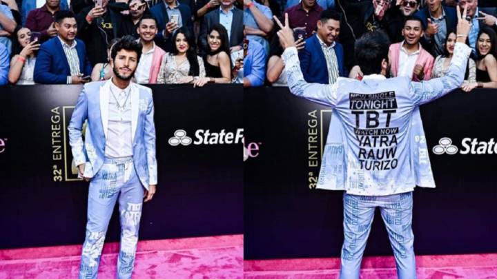 La caída de Sebastián Yatra en los Premios Lo Nuestro.
