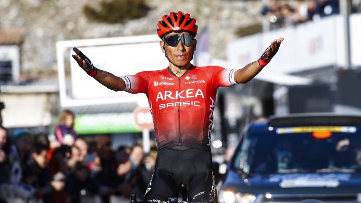 Nairo Quintana gana etapa y es líder de los Alpes Marítimos