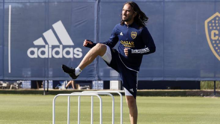 Sebastián Pérez entrena con Boca