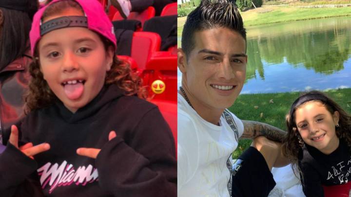 Salomé Rodríguez, hija de James Rodríguez y de su expareja, Daniela Ospina