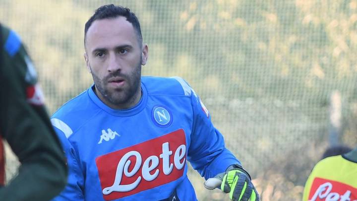 David Ospina, en un entrenamiento de Napoli en Italia