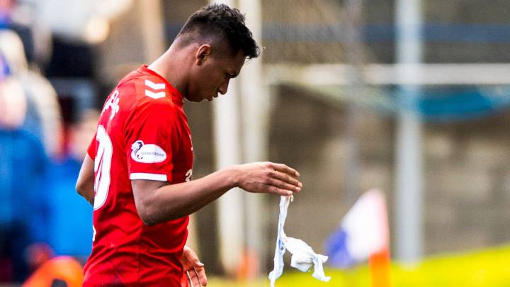 Alfredo Morelos se perdió el juego de Copa de Escocia con Rangers