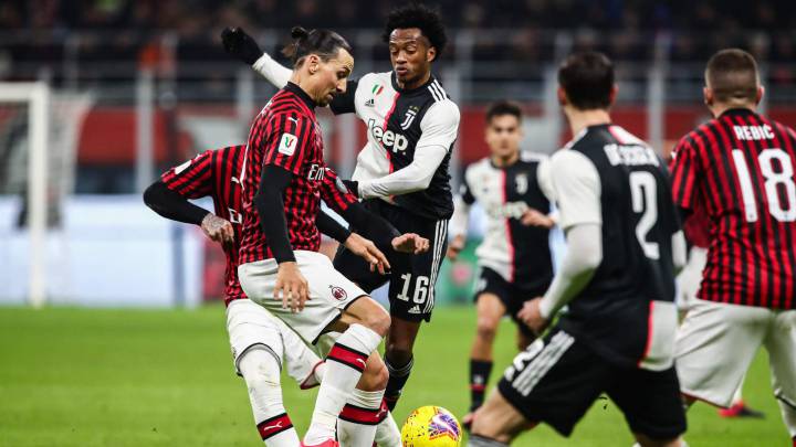 Suspenden el Juventus-Milan de Copa Italia por coronavirus.