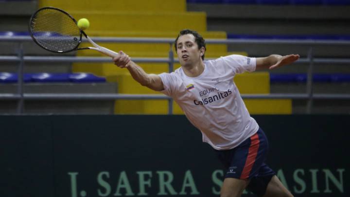 Daniel Galán , tenista colombiano en la Copa Davis