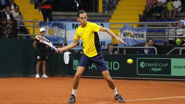 En vivo online Colombia vs Argentina en vivo online, jornada 1 con los partidos Daniel Galán vs Leonardo Mayer, Santiago Giraldo vs Juan Ignacio Londero.