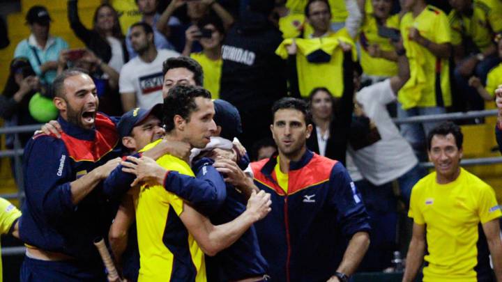 Daniel Galán celebra en casa la clasificación ante Argentina