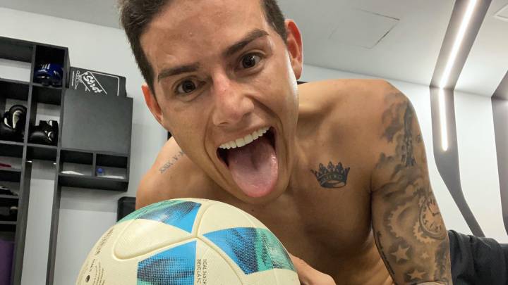 James Rodríguez, volante colombiano del Real Madrid