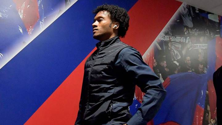 Juan Guillermo Cuadrado continúa entrenando en casa