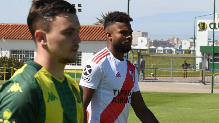 Thomas Gutiérrez, colombiano de la reserva de River Plate, agradeció por el acompañamiento del club en la recuperación de su faringitis.