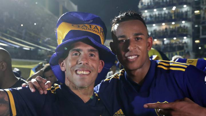Sebastián Villa, feliz en Boca Juniors