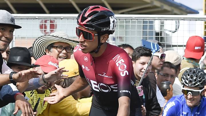 Egan Bernal saluda a los aficionados colombianos