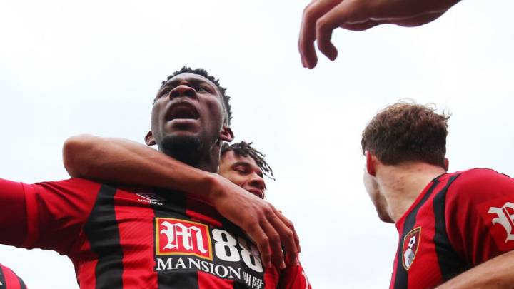 Jefferson Lerma celebra un gol con Bournemouth