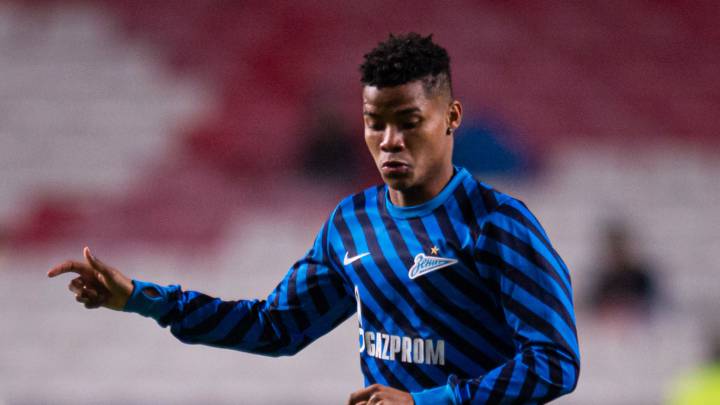 Wilmar Barrios, en entrenamiento con Zenit en Rusia